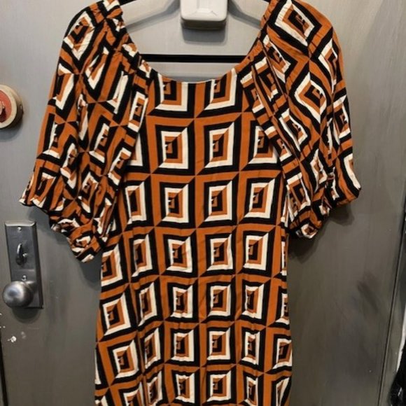 Anthropologie Corey Lynn Calter Meriwether Tunic Dress - Retro geometric print - Picture 12 of 16